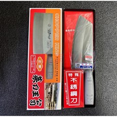 工具家達人 台中菜刀王 台灣製 鐵柄木柄肉桂刀 切菜切肉切水果薄刃菜刀 金龍, 1個, 鐵柄,原產利度, Silver