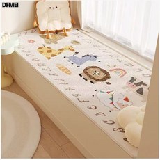DFMEI 卡通少女心飄窗墊新窗臺墊小戶型臥室陽臺粉色坐墊四季通用可機洗, 動物牧場-飄窗墊