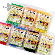 헤이지 만지락 칼라유토 멀티 리필용 8줄 클레이만들기세트, 검정