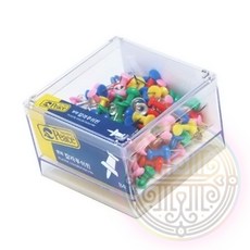 칼라 푸시핀 보드 핀 빠른배송 문구용품 서류 핀케이스