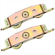 헤비 듀티 슬라이딩 도어 롤러 1-1/4 인치 스틸 볼 베어링 조절 식 측면 2pcs 안뜰 문을위한 도어 롤러 세트, 로신 고내구성 슬라이드 도어 롤러 1-1/4 인치 강철
