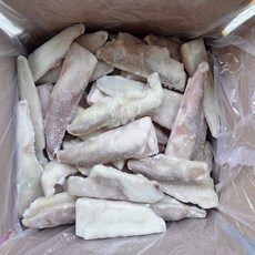 힘찬푸드 냉동 순살 아귀 60쪽 전후 10kg 업소용 대용량, 1박스, 200/400