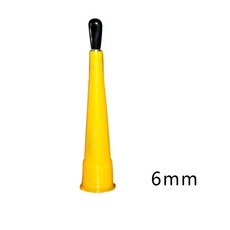 多規格不鏽鋼鴨嘴型打膠槍嘴組：可拆卸玻璃結構膠專用，輕鬆打造完美密封, 1個, 6毫米（玻璃膠專用）