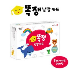 똑쟁 낱말카드 [플래시카드 200장] / 세이펜 미포함, 없음