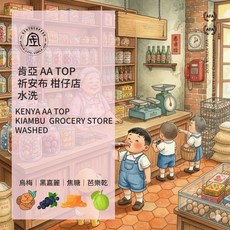 Xinto Coffee 肯亞 AA Top 祈安布 柑仔店 水洗咖啡豆, 1個, 1/4磅