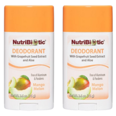 NutriBiotic 데오드란트 망고 멜론 75g(2.6oz) 2 SET, 1개, 75g