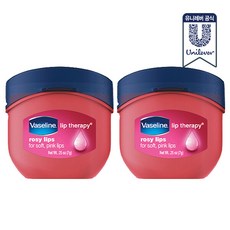 바세린 립테라피 미니 립밤 로지립스 7g 2개