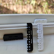 PVC 방충망 창틀 샤시 물구멍 배수구 벌레 막이 국산 mod*274YV, 블랙1세트10개, 1개