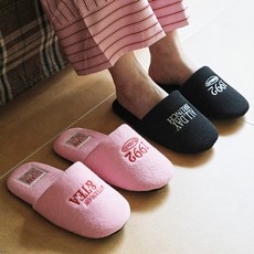 오셀픽 스위트 호텔 테리 룸 슬리퍼 층간소음 실내화 거실화, 1개, 핑크