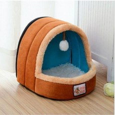 희미몰 고양이 숨숨집 고양이집 우주 출산 방 수면 고양이 텐트 대형종 소형종, 브라운, 1개