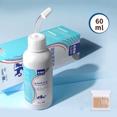 寵愛毛宅 寵物滴耳液 貓咪狗狗洗耳液 耳朵清潔 除耳垢, 1個, 第一代60ml贈棉花棒, 60ml