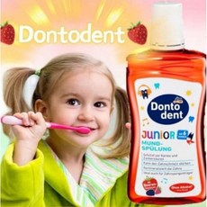 Dontodent 兒童漱口水 莓果味 500ml, 1個, 加購-3-6歲巧虎牙刷(女)