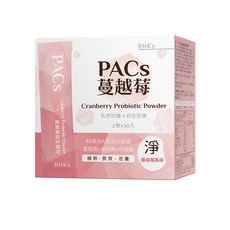 BHK's PACs蔓越莓益生菌粉 (30包/盒), 60g, 1盒
