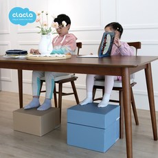 크라크라 어린이 스툴 쇼파 발받침대 보조의자, 딥브라운