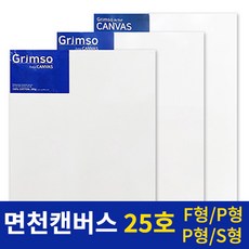 그림소 면천 아크릴 유화 대형 두꺼운 캔버스 20호 20F 정왁구 무지 사이즈 액자, 20M(1개)