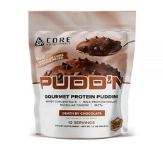 Core Nutritionals Pudd'n 인스턴트 단백질 푸딩 믹스 20G 17회 분량 (초콜릿 죽음 0.5kg(1파운드), Core Nutritionals Pudd'n, 인스턴트, 1, 544.8g