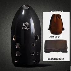 2025 10홀 뮤지컬 Xun 전문가용 G톤 성인용 어린이 초보자용 오카리나 휴대용 핸드헬드 오르프 악기, 02 Black G Tone Left