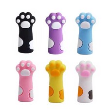 깜찍한 펜커버 냥펀치 세트 볼펜 색 연필 고양이발 사인펜 매직 마커 네임펜, 1개, 6컬러
