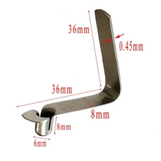 50 조각 6mm 단일 버튼 직경 카약 패들 스냅 스프링 클립 텐트 폴 튜브 잠금 천막 텔레스코픽, 04 Button 6x8 leg 36mm