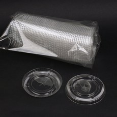 달곰베이킹 대용량 투명컵모음, 투명컵-평뚜껑(타공/50개), 1개