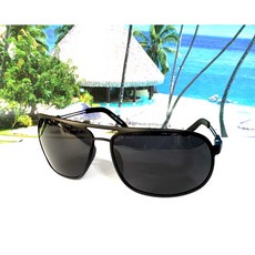 經緯度鐘錶 台灣製超輕量彈性UV400 韓版飛行員款 運動度假 (總重15克), 1個, 霧黑色鏡架,3343偏光太陽眼鏡+抗壓拉鍊眼鏡盒