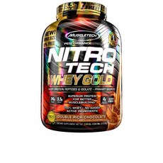 Muscletech Health NITRO TECH GOLD分離乳清蛋白粉, Double Rich Chocolate, 2.27kg, 1罐