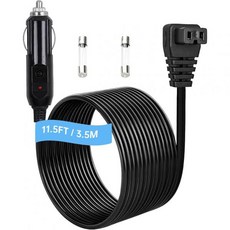 16.4피트 12V24V 자동차 냉장고 전원 코드 시가라이터 플러그 알피쿨 보데가 유모미 부지RV ARB 도메틱 아이스코 세트파워 조이투투스 휴대용 냉동고용 16 AWG DC, 11.5FT
