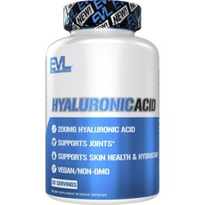 EVLUTIONNUTRITION 玻尿酸素食膠囊, 30顆, 1罐