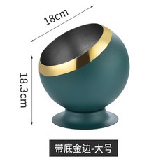 XFH 不鏽鋼防風煙灰缸 創意時尚煙灰缸 酒吧KTV辦公室適用 菸灰缸煙盅, 22帶腳墨綠, 1個