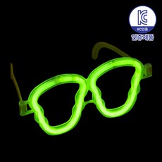 로앤제이 야광봉 야광 소품 스틱 팔찌 클럽 콘서트 축제 할로윈 파티용품, 1개, 유령안경