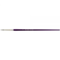 둥근 미술 붓 수채화 라운드 페인트 브러쉬 실버 브러시 리미티드 8800-6 아크릴 구아슈 잉크 및 염료용 실크 88 원형 사이즈 6 긴 손잡이, Size - 8