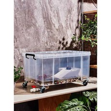 거북이 사육장 수족관 투명뚜껑 원터치배수 (수도꼭지형), 1개