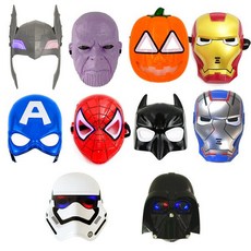 슈퍼히어로 LED 가면 마스크, 1개, 큐티펌킨