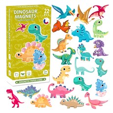 OZ TOY 葉子磁鐵拼圖遊戲 恐龍, 1套, 22件