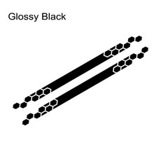 차량 도어 스티커 허니콤 그래픽 비닐 데칼 튜닝, 기본, 10. Glossy Black