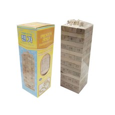 兒童益智教育 木製疊疊樂平衡積木桌遊, 1個, 原色疊疊樂