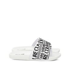 베르사체진쿠튀르 로고 밴드 슬라이더 샌들