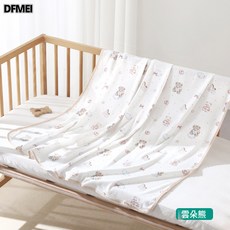 DFMEI 純棉新生兒包巾寶寶預防驚跳襁褓巾包被子嬰兒a類包單, 雲朵熊