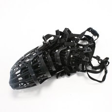 狗狗嘴套防咬人防亂叫能喝水可調節優質軟塑塑料嘴套跨境一件代發, 1個, 黑色:1號(50*35*30)