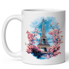 베니스 이탈리아 세라믹 커피 머그 325ml(11온스) 플로팅 시티 - 편안한 그립이 있는 티 사무실 또는 가정을 위한 독특한 여행용 선물 컵 생생하고 오래 지속되는 프린트 I, Eiffel Tower 프랑스 세라믹 커피 머그 325