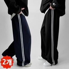 빠델 1+1투트랙 핀탁 와이드 스트링 트레이닝 팬츠