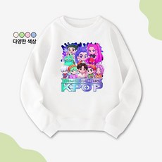 아동 맨투맨 후드티 여아 주니어 가을 봄 키즈 라운드넥 캐주얼 상의