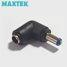 (MAXTEK) DC전원 to DC전원 M/F 변환젠더 90도 꺽임 입력:외경5.5 / 내경2.1 출력:외경5.5 / 내경2.1 (MT326), 1개