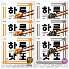 즐거운동행 하루낫또 45.5g 2입 + 하루낫또 국산검정콩 45.5g 2입, 6개, 91g