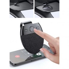 Omana 핸즈프리 자동차 스피커폰 키트 블루투스 5.0 무선 차량 BT 마이크 선바이저 음악 플레이어마이크 포함, Omana 핸즈프리 자동차 스피커폰 키트 블루투스 5.