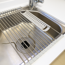 유하리온 304스테인레스 롤매트 수저랙 식기건조대, 1, 그레이