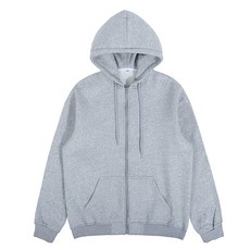 COMOON 韓版素色重磅落肩連帽開衫外套 男女情侶款
