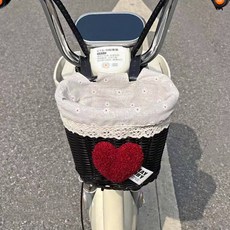 자전거 바구니 라탄 바스켓 걸이식 앞 짐 시장 장바구니 전기 수납 핸들 스쿠터, B