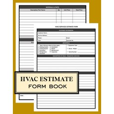 HVAC 견적서: 기술자 계약자 및 서비스 제공업체를 위한 전문 냉난방 작업 견적 템플릿 세부 정보 자재 인건비 결제 기록, 기본