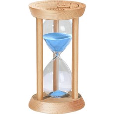 1분 모래 타이머 나무 모래시계 작은 릴로지 드 아레나 가정용 사무실 장식용 게임 교실용, 25 minute, Blue